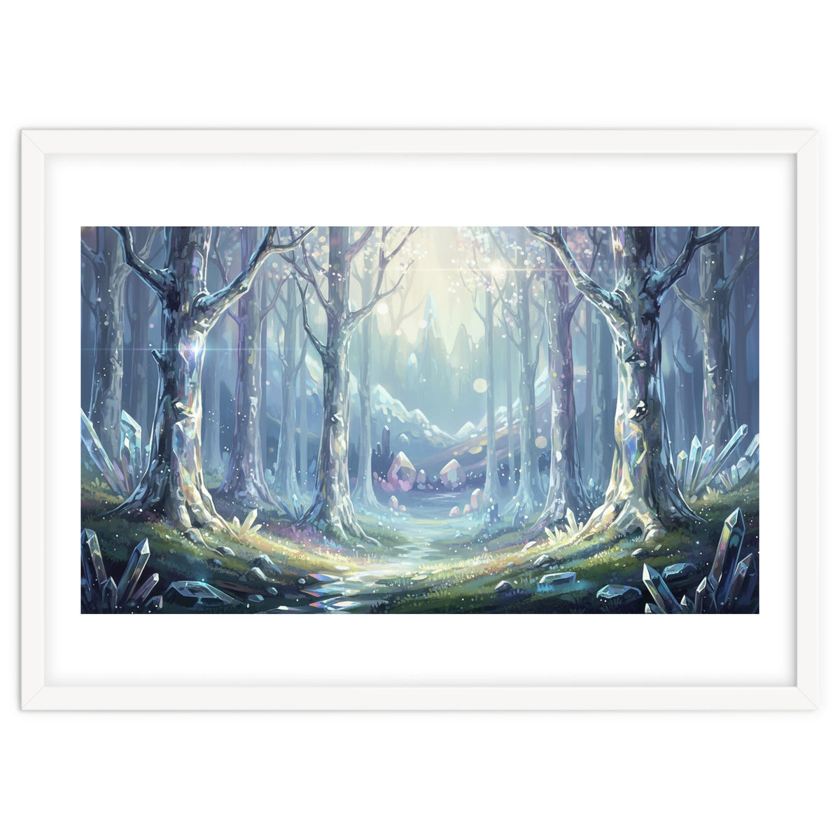 Crystal Forest: Ethereal Fantasy Landscape
