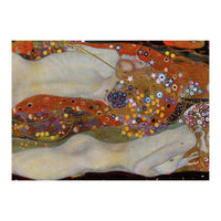 Wasserschlangen - Watersnakes II (The friends),1904/07. Canvas, 80 x 145 cm. (Print Only)