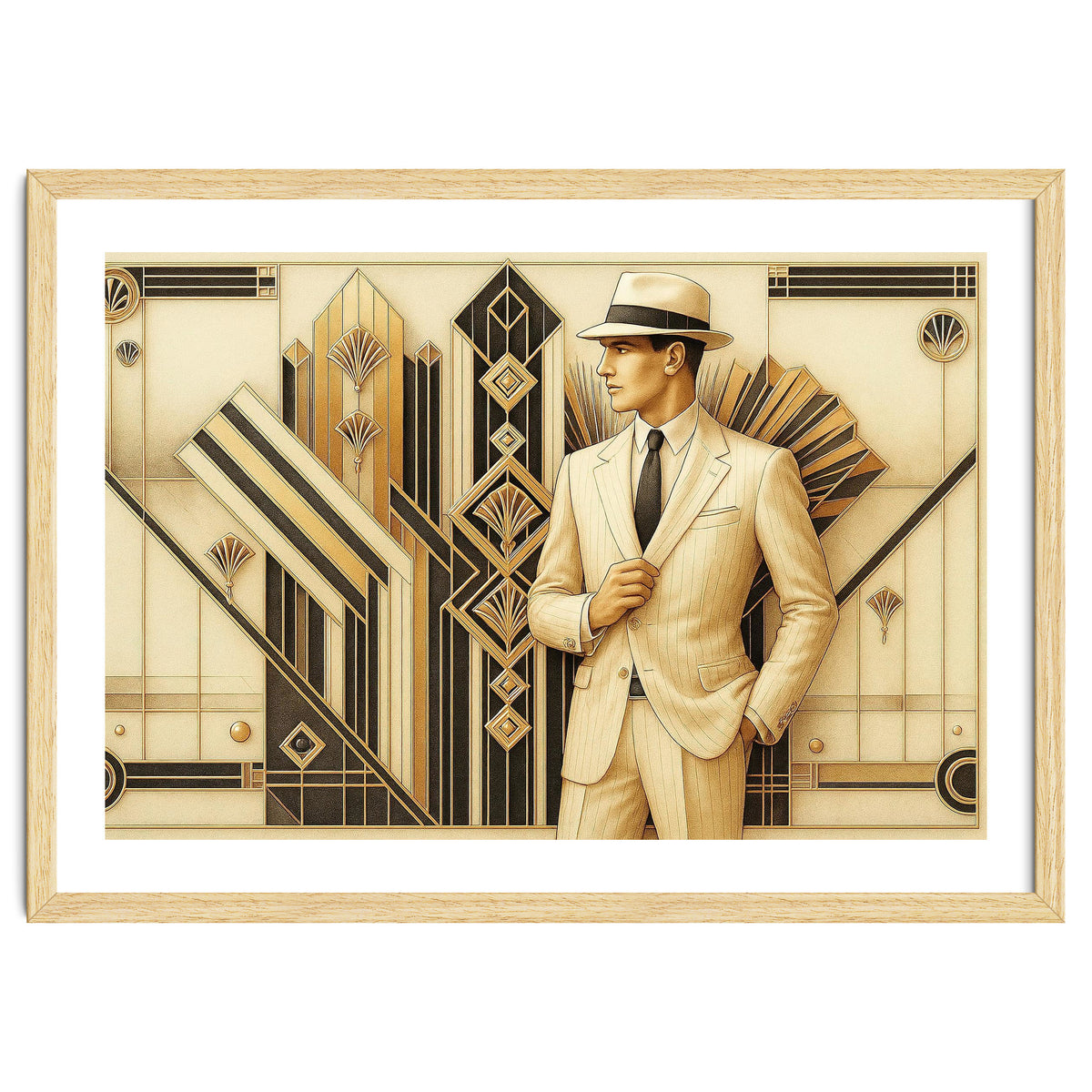 Gatsby Gentleman Art Deco Scene