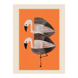 Tangerine Flamingos (Print Only) thumbnail