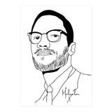 Malcolm X Illustration (Print Only) thumbnail
