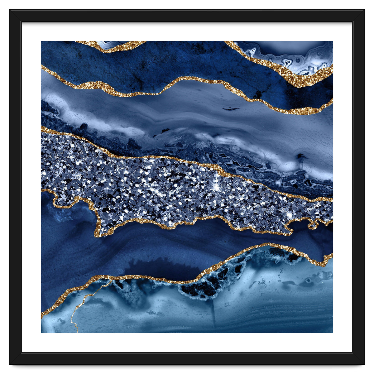 Agate Glitter Ocean Texture 07