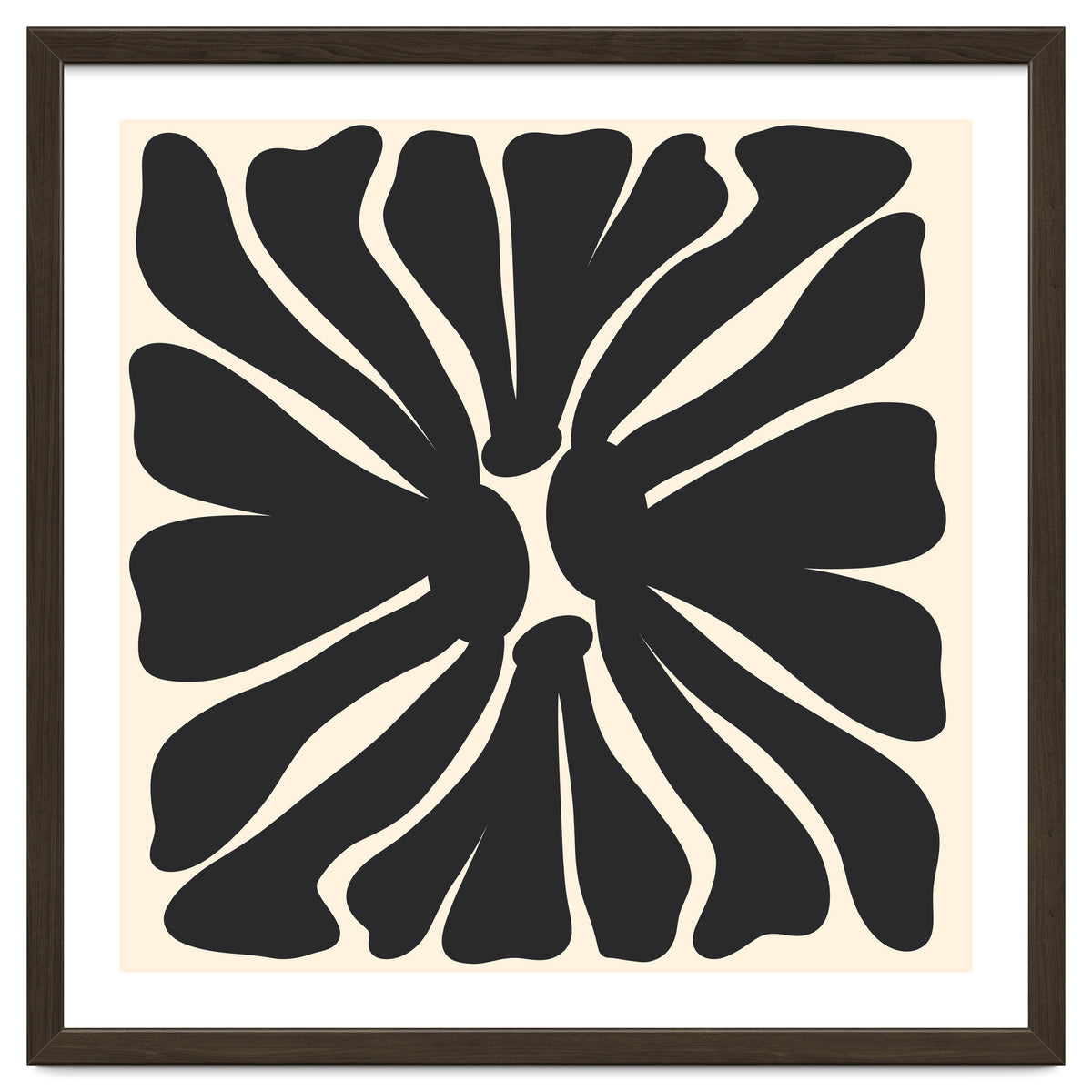 Abstract Monochrome Flower 2