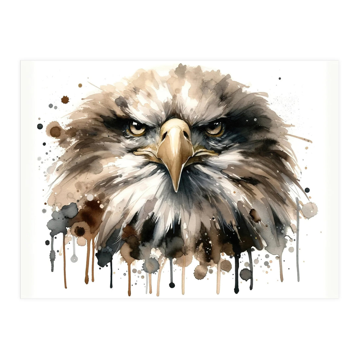 Fierce Bald Eagle Portrait (Print Only)