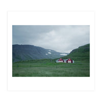 Cabins under the twilight - Iceland (Print Only)