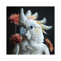 Beautiful Cockatoo Parrot With Yellow Crest (Print Only)