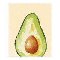 Avocado Half, Fresh Food Kitchen Art (Print Only)