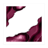 Burgundy & Silver Agate Texture 08  (Print Only) thumbnail