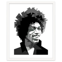 Jimi Hendrix Rock And Blues Music Black White