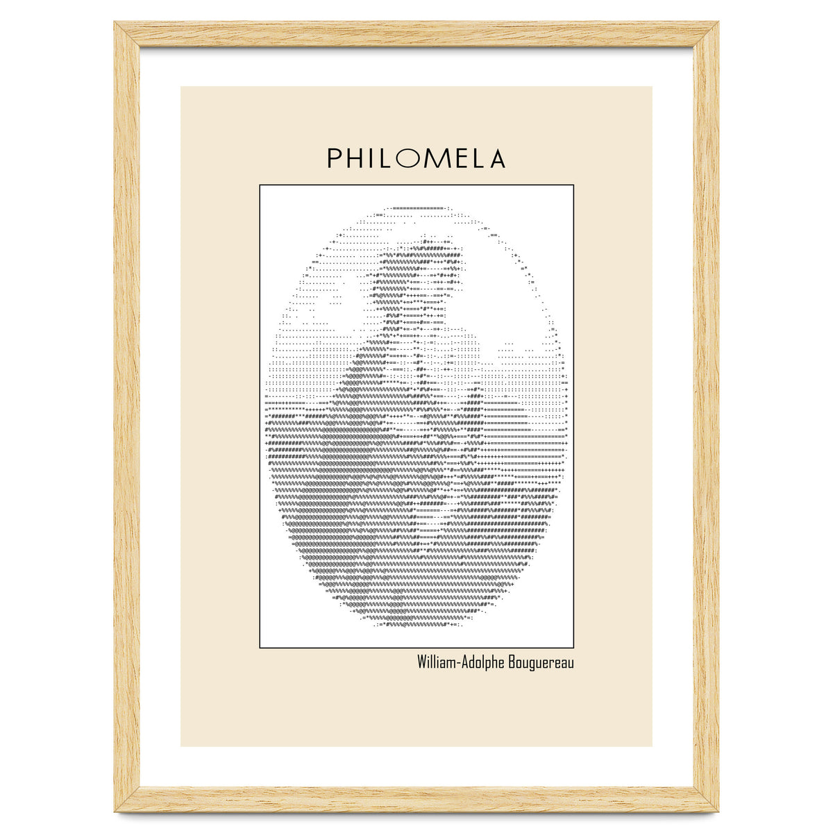 Philomela – William Adolphe Bouguereau (1861) – Ascii Art