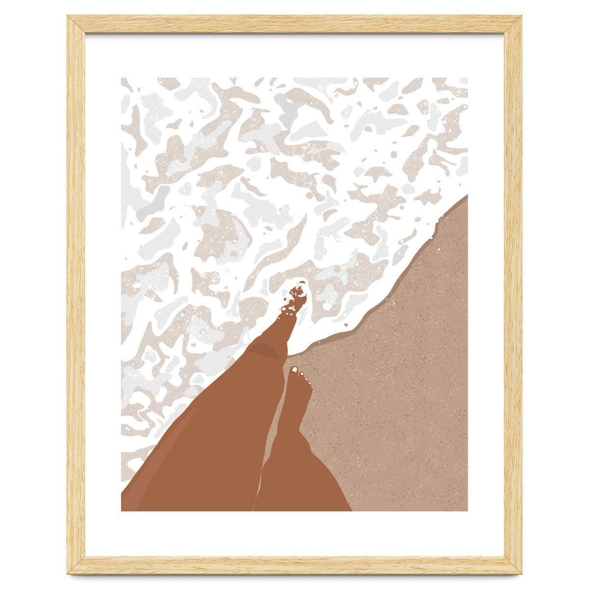 Shorelines, Girl On Ocean Beach, Sea Nature Landscape Travel Summer, Bohemian Black Woman Sand Waves Self Care