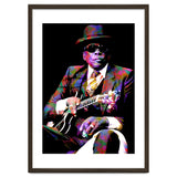 John Lee Hooker American Blues Musician Legend Colorful Art thumbnail