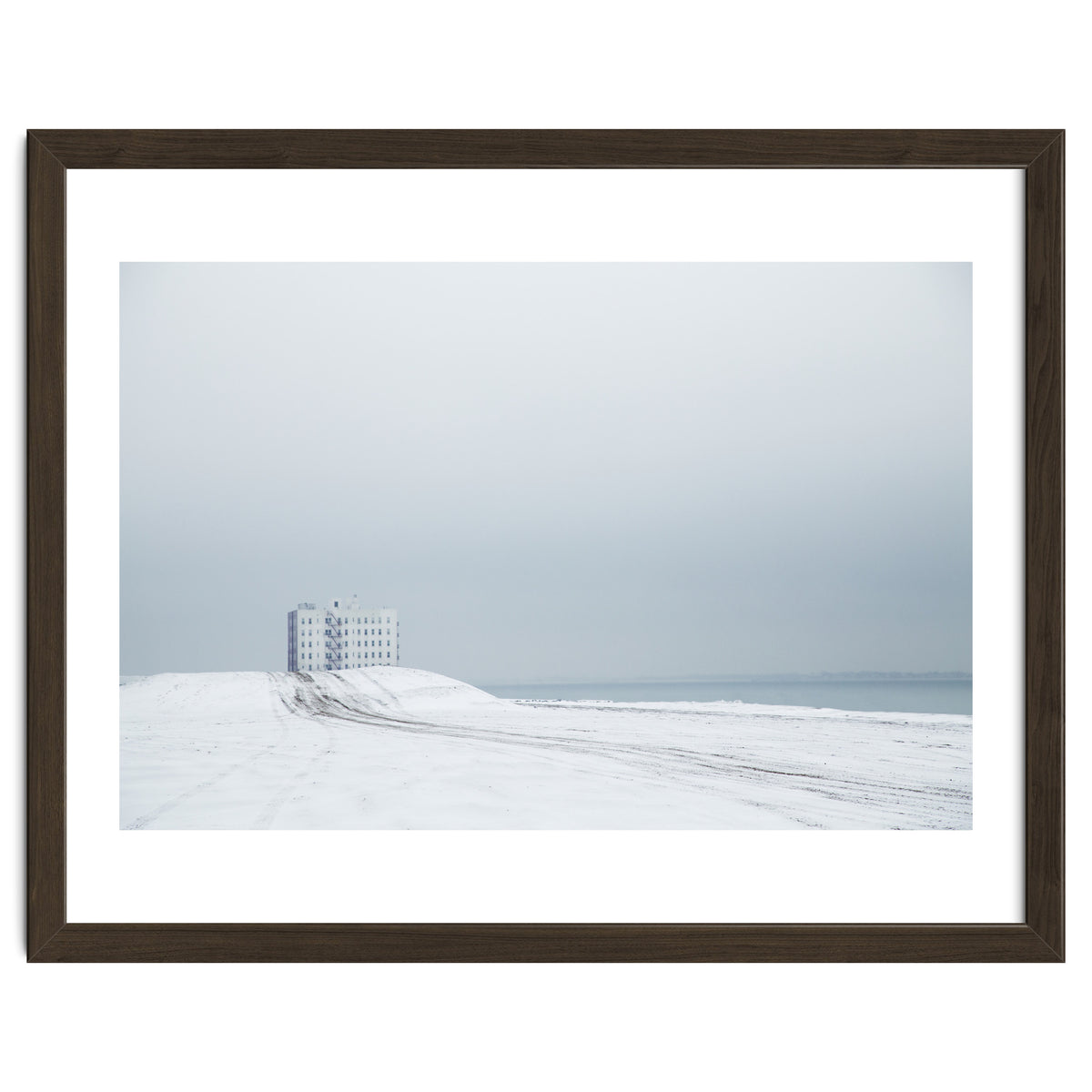 White Building - Winter seascape