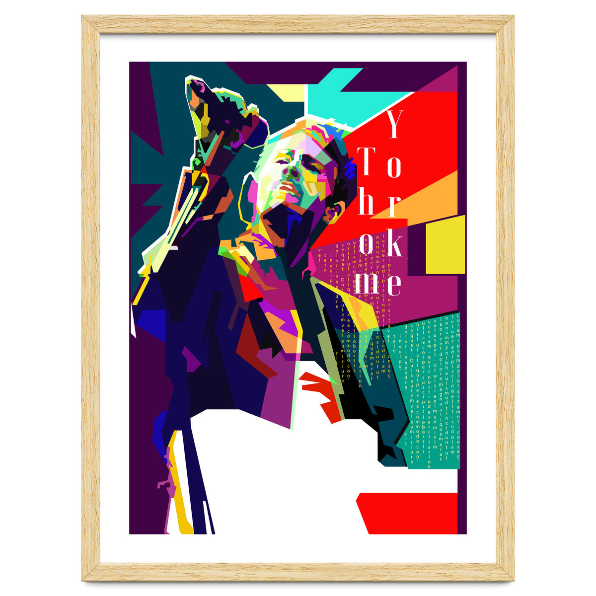 Thom Yorke Singer Musician Pop Art WPAP