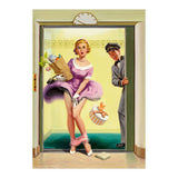 Pinup Sexy Girl Had Accident While Leaving The Elevator (Print Only) thumbnail