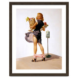 Pinup Sexy Girl Had Funny Accident On A Bus Stop thumbnail