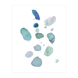Watercolor Aqua Abstract Spots I (Print Only) thumbnail