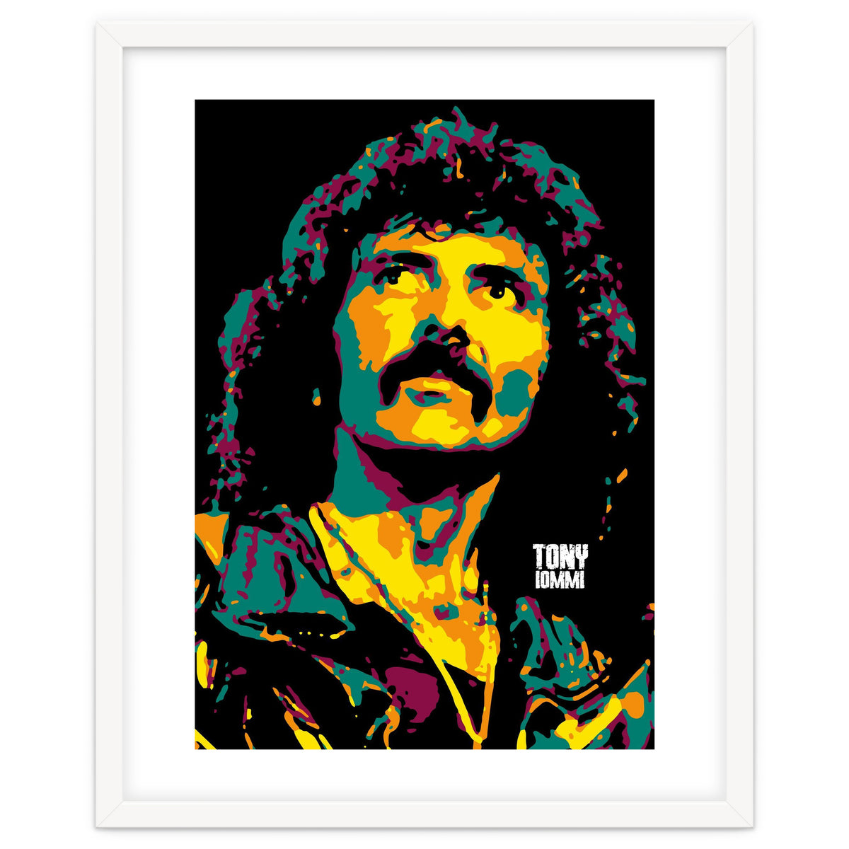 Tony Iommi Portrait Pop Art
