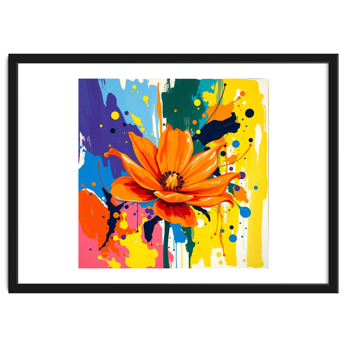 Modern Vibrant Flower