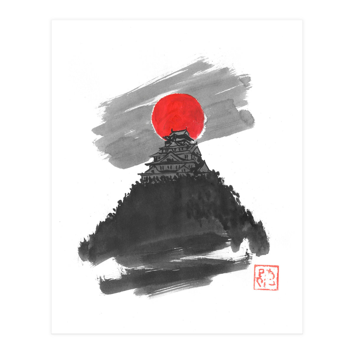 Castle And Moon 2023 (Print Only)