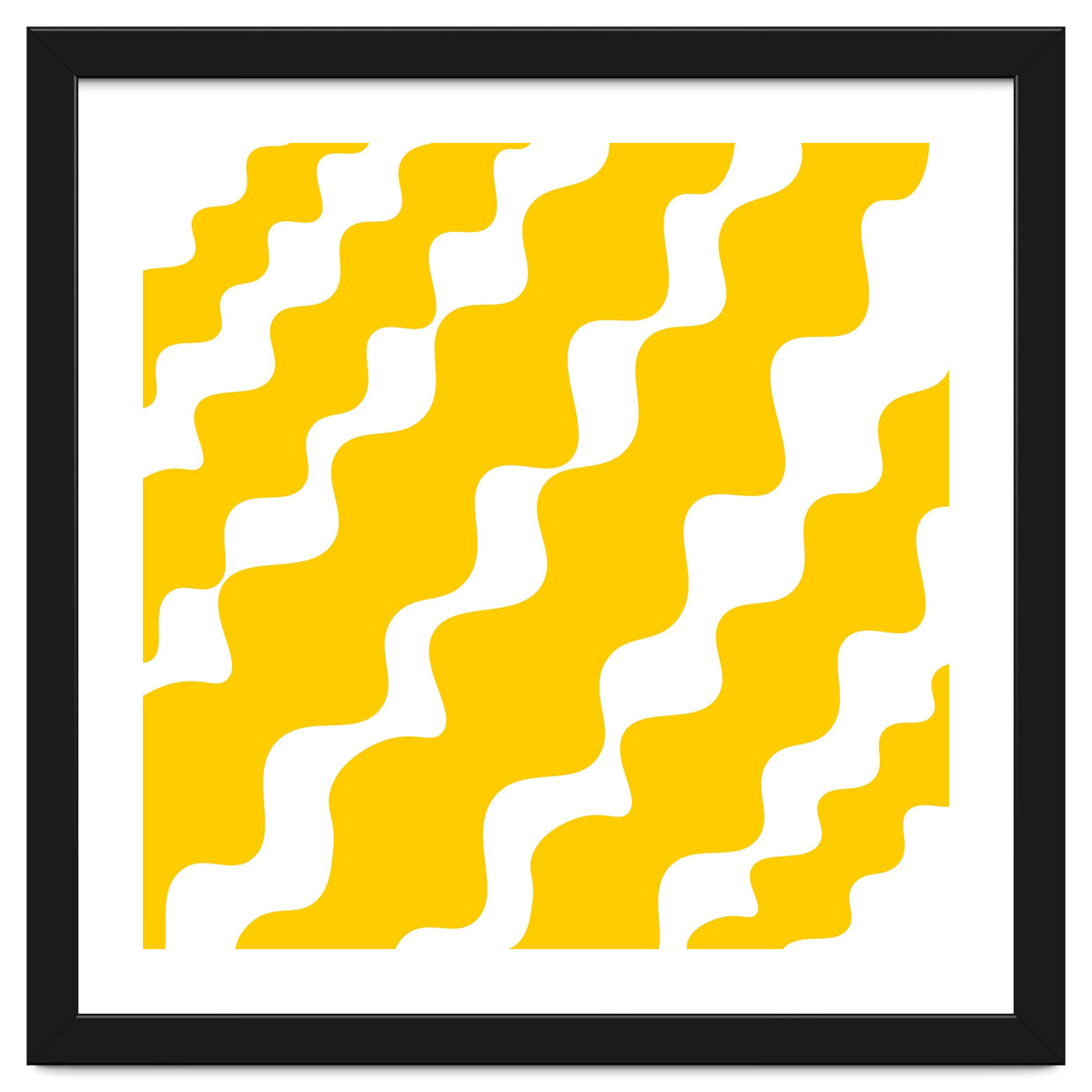 Yellow Wavy Pattern