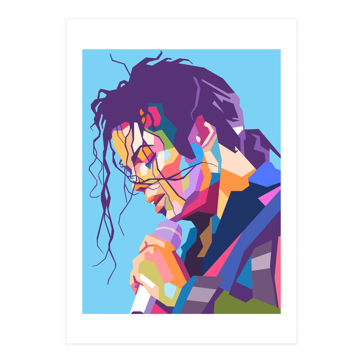 Michael Jackson pop art portrait (Print Only)