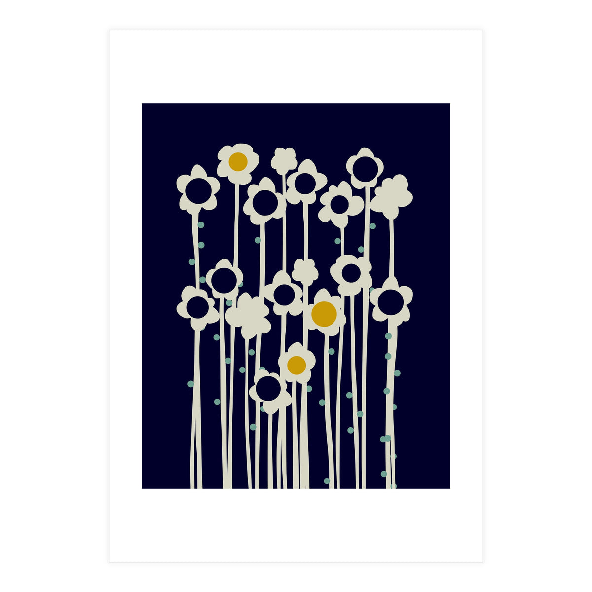 expectant iteration winter sun flowers (Print Only)