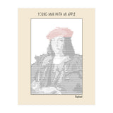 Young Man with an Apple (1505) – Raphael (ascii art)  (Print Only) thumbnail