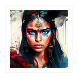 War Paint Hindu Warrior Portrait (Print Only) thumbnail