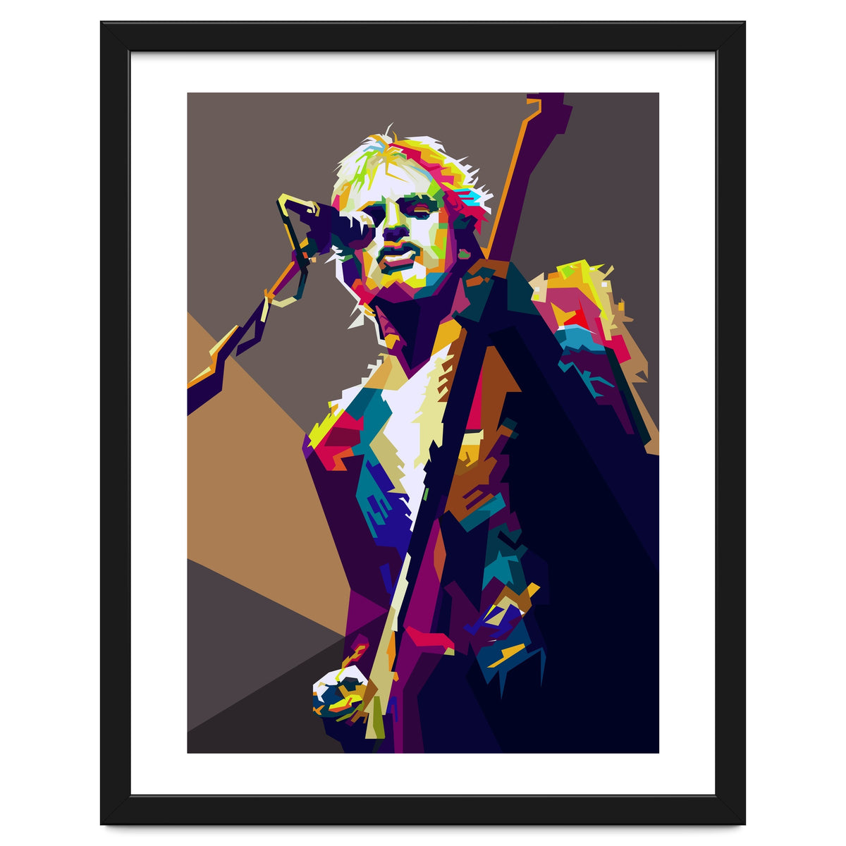 Sting The Police Pop Art WPAP