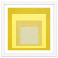 JOSEF ALBERS - HOMAGE TO THE SQUARE YELLOW WHITE