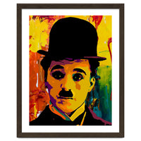 Charlie Chaplin Colorful Abstract Art