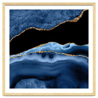 Navy & Gold Agate Texture 13