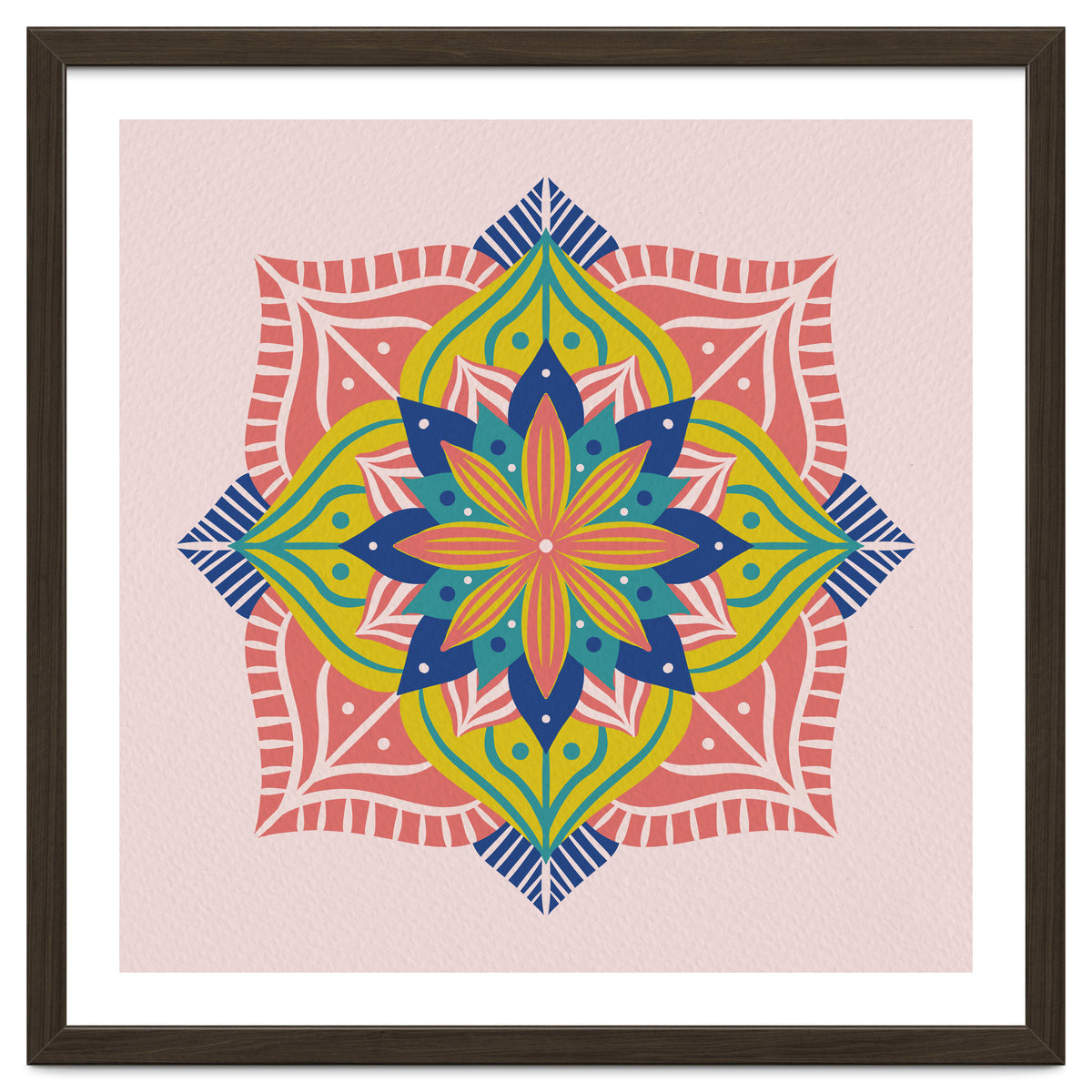 Colorful abstract mandala