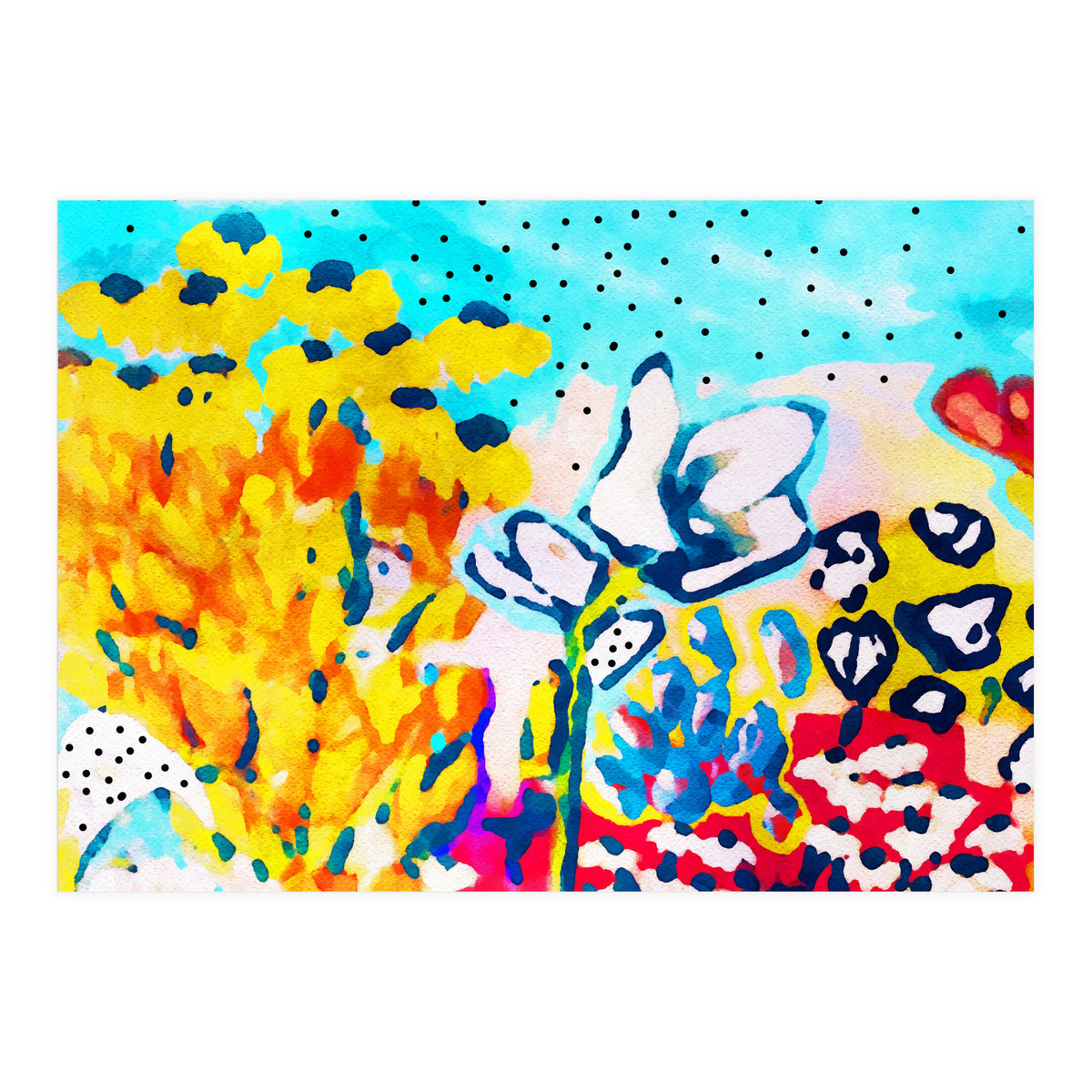 Floral Graffiti #society6 #decor #buyart (Print Only)