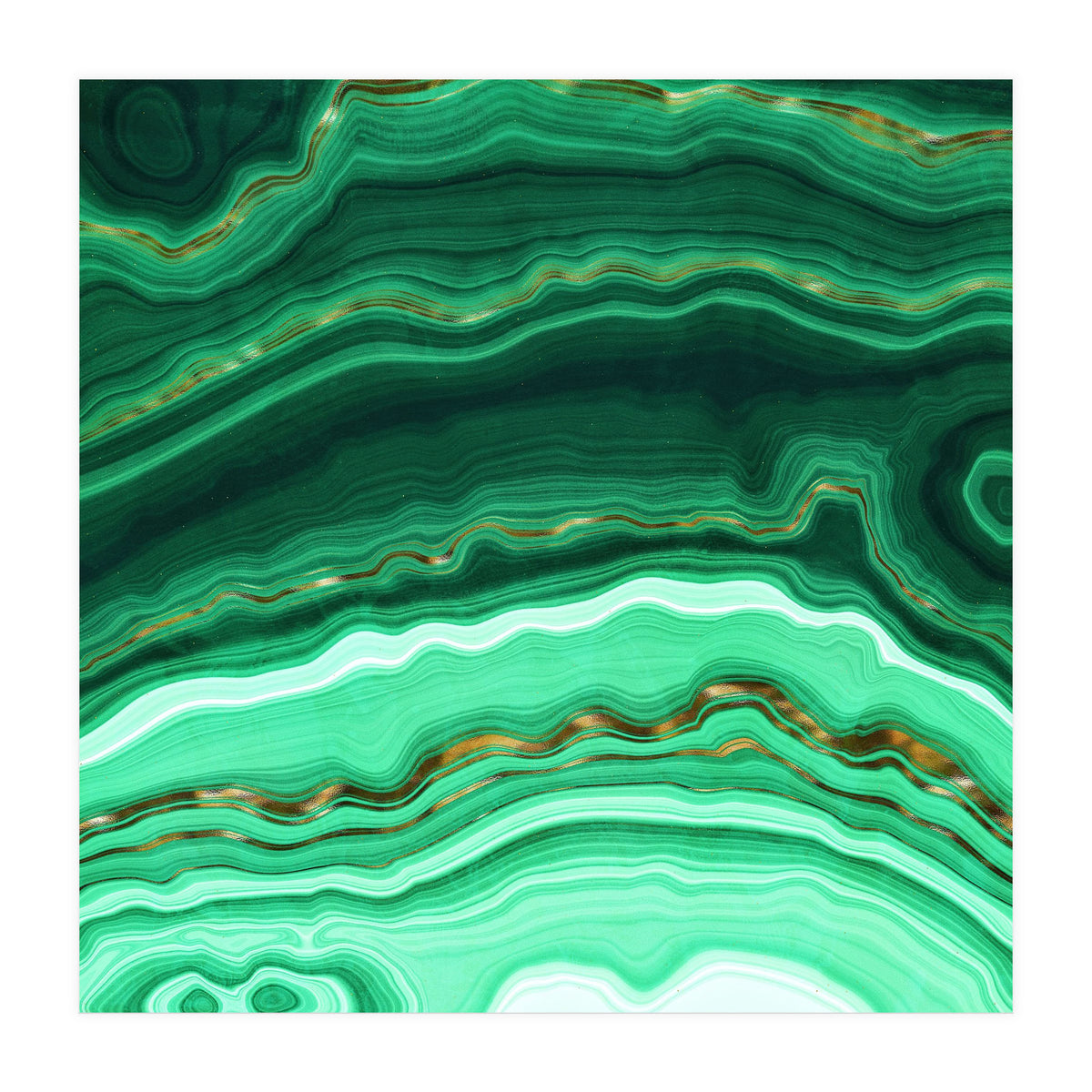 Malachite Texture 03 (Print Only)