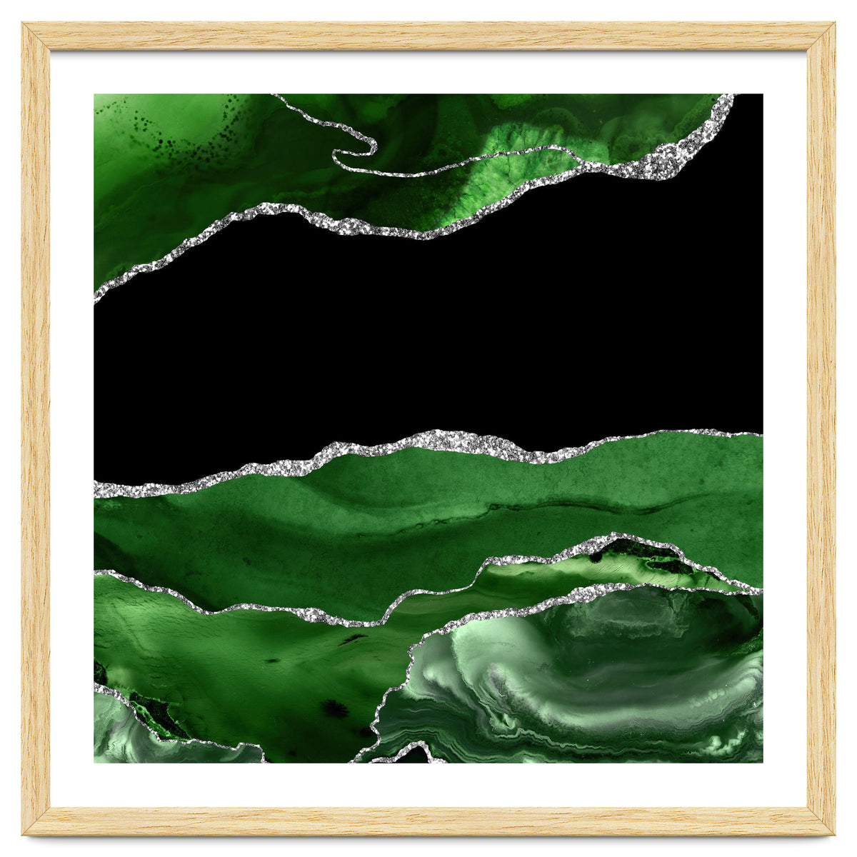 Green & Silver Agate Texture 02