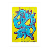 Forma Celeste Sobre Amarillo (Print Only) thumbnail