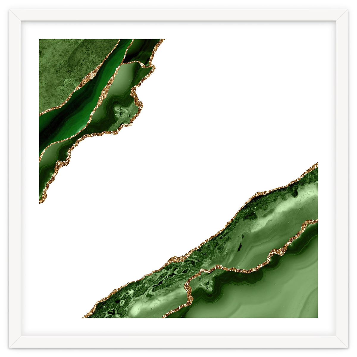 Green & Gold Agate Texture 19