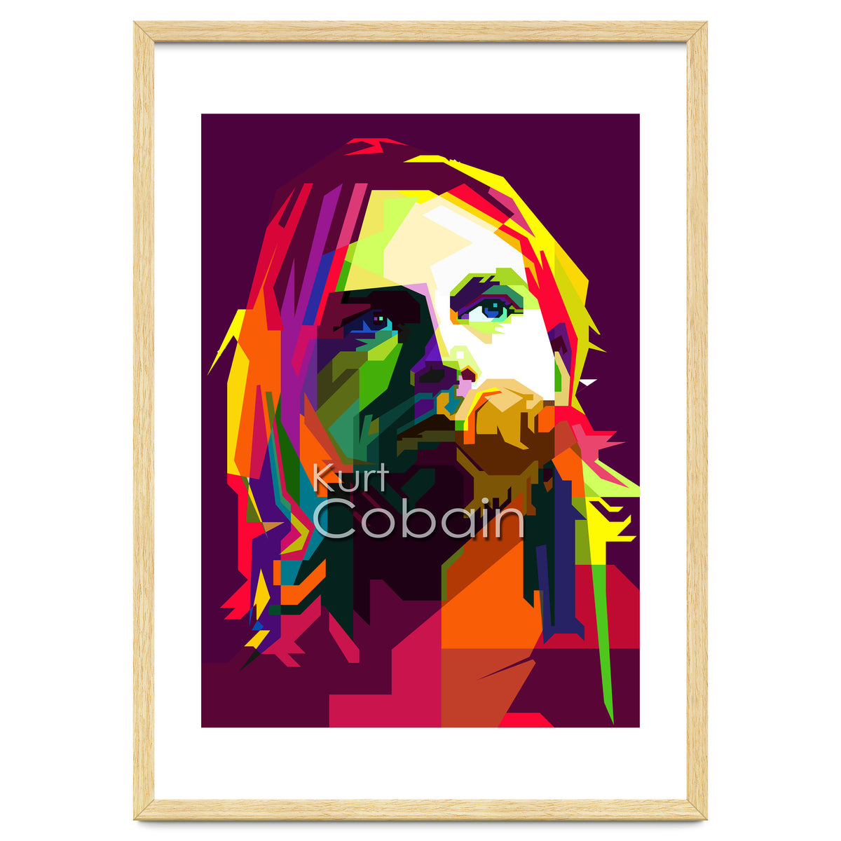 Kurt Cobain Grunge Music Pop Art WPAP