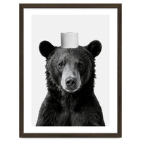 Bear, Toilet Paper Crown, Nursery Animal Art for Children