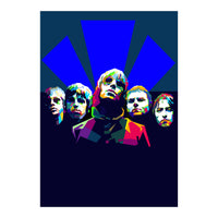 OASIS British Rock Band Art WPAP Trending Now (Print Only)