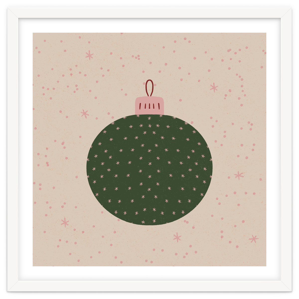 Christmas globe with snowflakes