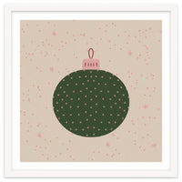 Christmas globe with snowflakes