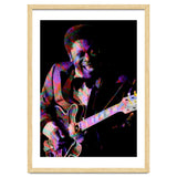 BB King. King Blues Guitarist. Blues Musician Legend Colorful thumbnail