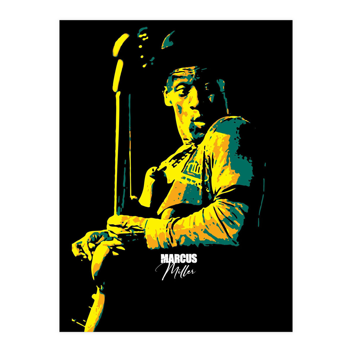 Marcus Miller American Musician Legend (Print Only)