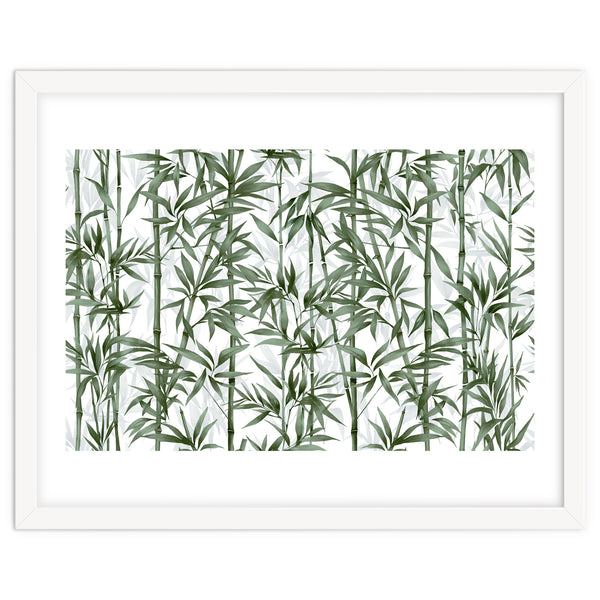 Bamboo Moody Green White