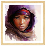 Amethyst Hood Tuareg Woman Portrait thumbnail