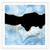 Blue & Gold Glitter Agate Texture 03 thumbnail
