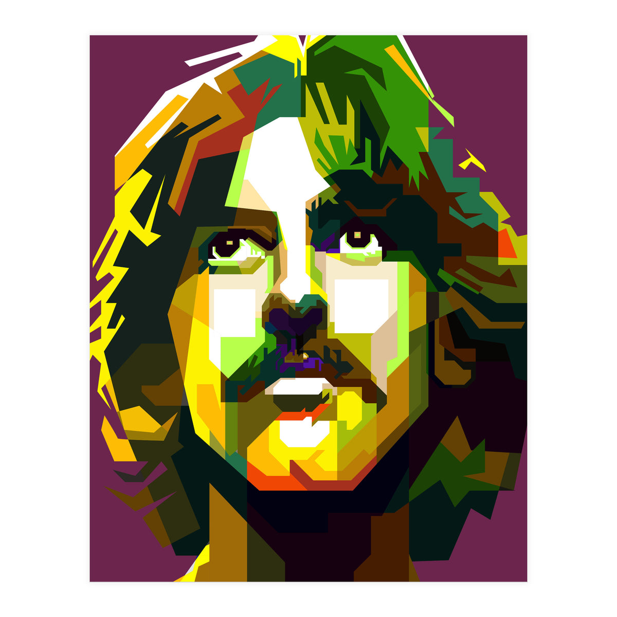George Harrison The Beatles Pop Art WPAP (Print Only)